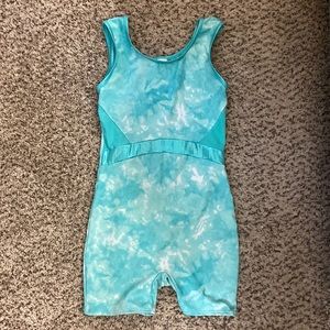 Girl’s green tie-dye Cat and Jack gymnastics leotard